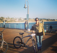 biking seaside in Dana Point, California