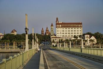 St. Augustine from the Bridge of Lions (image provided by FloridasHistoricCoast.com) 