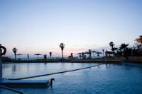 what great sunsets by the pool